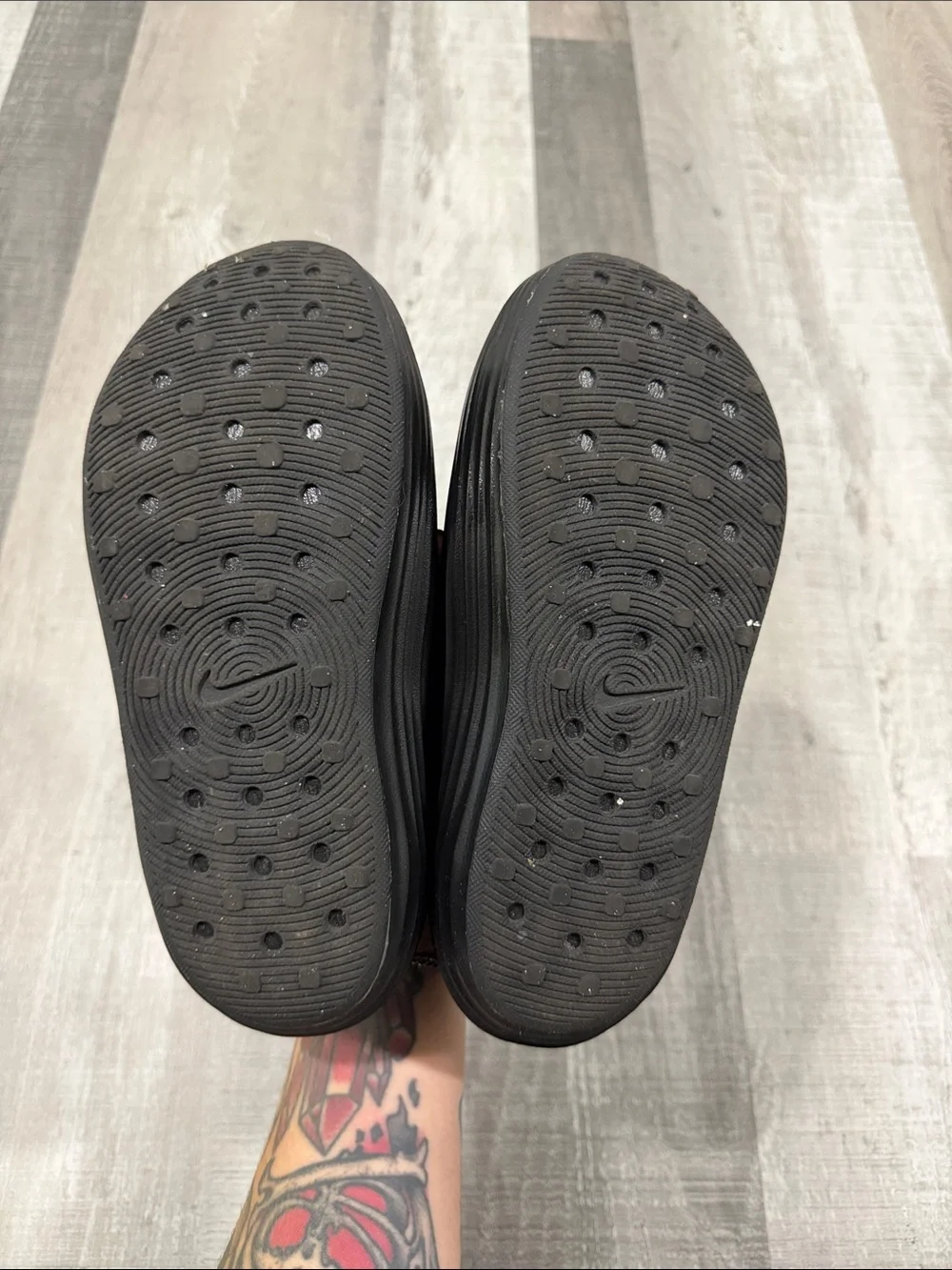 Nike Black ReactX Rejuven8 Slip-Ons